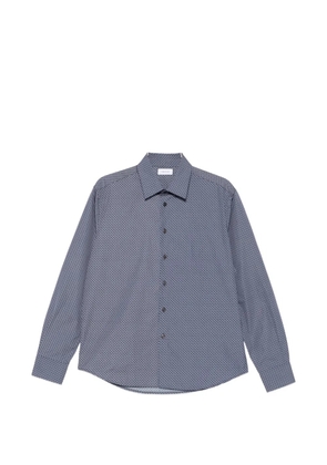 Ferragamo geometric-print long-sleeve shirt - Blue