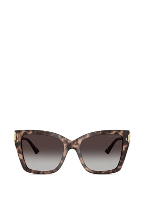 Jimmy Choo Eyewear logo-detail sunglasses - Brown