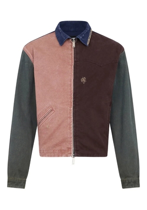 DSQUARED2 Re-Worked Kaban colour block jacket - Blue