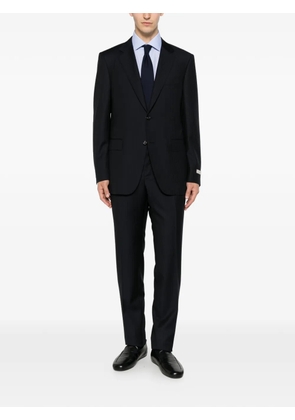 Canali notched-lapel single-breasted suit - Blue