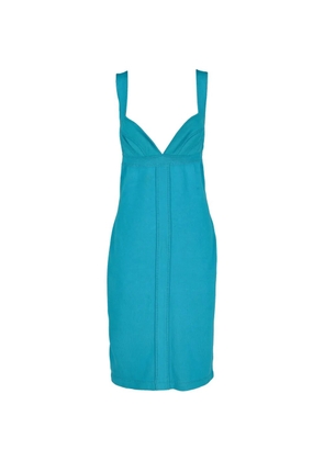 Versace Pre-Owned sleeveless V-neck dress - Blue