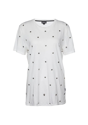 Just Cavalli Vintage star-studded T-shirt - White