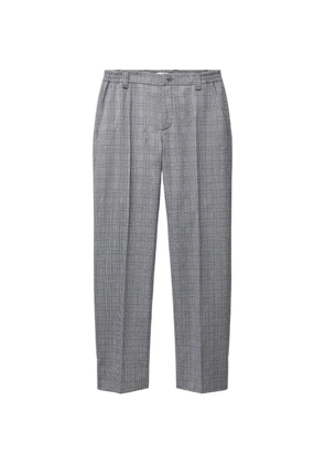 Versace Prince Of Wales wool pants - Grey