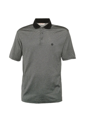 Loewe Pre-Owned striped polo shirt - Black