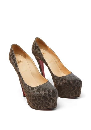 Christian Louboutin Pre-Owned Daffodile leopard print heeled pumps - Brown