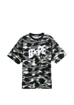 A BATHING APE® camouflage-print T-shirt - Black