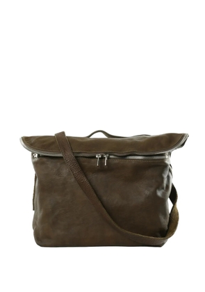 Guidi M10 zip-fastening messenger bag - Green