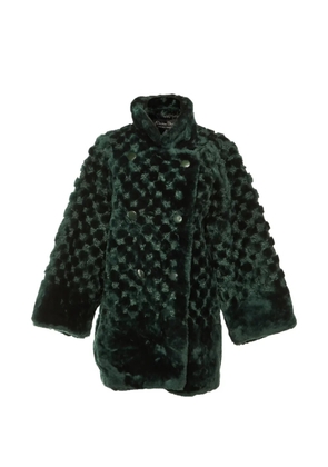 Christian Dior Pre-Owned quilted double-breasted coat - Green