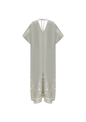 GREEK ARCHAIC KORI V-neck midi dress - Grey