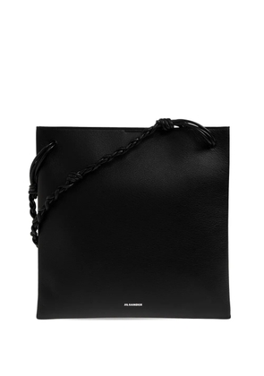 Jil Sander slim Tangle leather messenger bag - Black