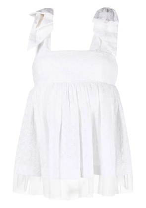 Viktor & Rolf flared sleeveless blouse - White