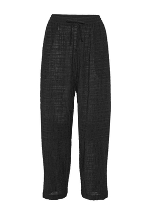 Henrik Vibskov textured drawstring trousers - Black