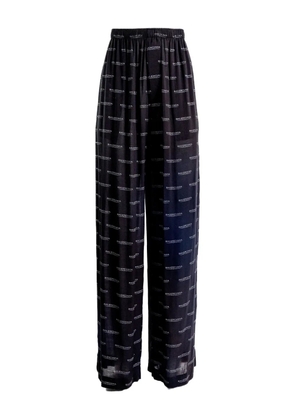 Balenciaga logo-print trousers - Black