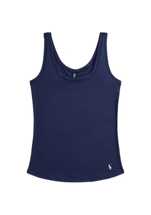 Polo Ralph Lauren logo-embroidered scoop-neck tank top - Blue