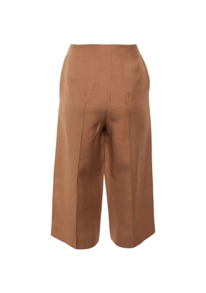 Valentino Garavani Pre-Owned pressed-crease culottes - Brown