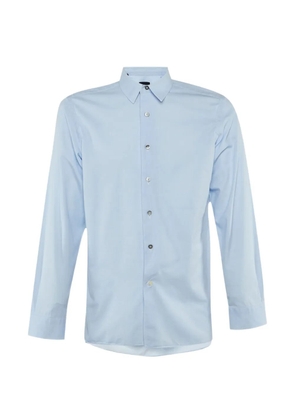Lanvin Pre-Owned button-down cotton shirt - Blue