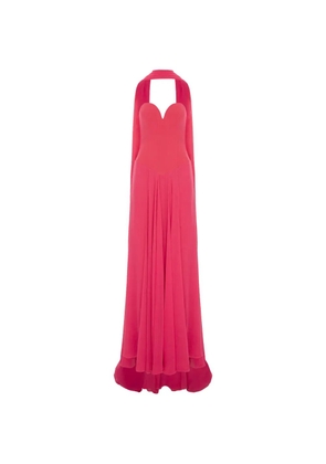 V:PM ATELIER Maddie sweetheart-neck maxi dress - Pink