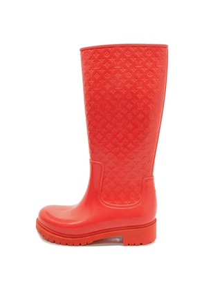 Louis Vuitton Pre-Owned Splash Monogram rain boots - Orange