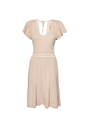 SANDRO flared midi dress - Neutrals