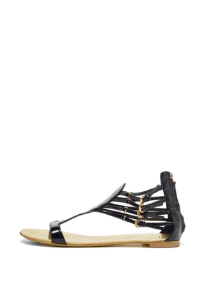Giuseppe Zanotti Vintage ankle-strap flat sandals - Black
