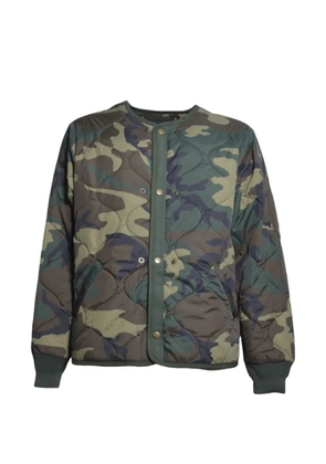 Alpha Industries camouflage-print onion-quilted jacket - Green