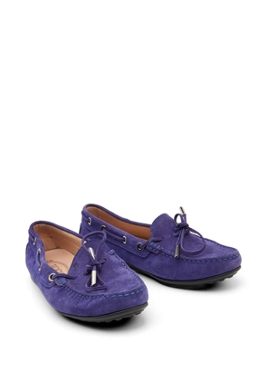 Tod's Vintage bow slip-on loafers - Purple