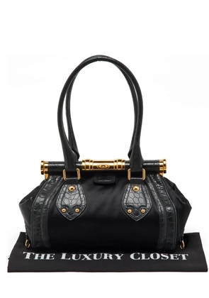 Celine Pre-Owned Triomphe crocodile-effect tote bag - Black