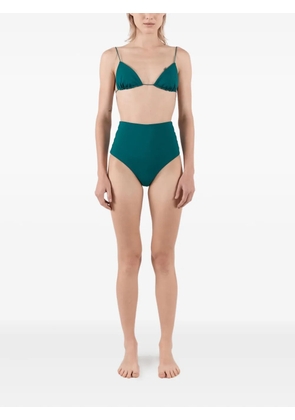 St. Agni Ziah triangle-cup high-waisted bikini - Green