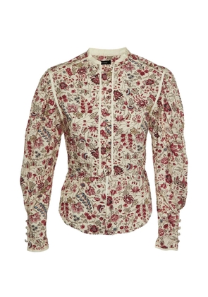 Isabel Marant Vintage floral-print cotton blouse - Neutrals