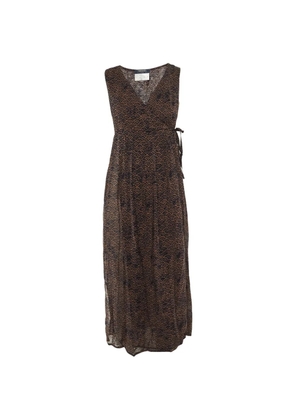Weekend Max Mara printed wrap maxi dress - Black