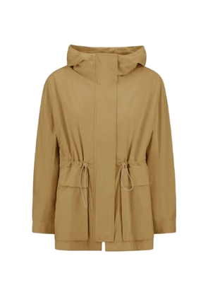 Laminar hooded drawstring-waist parka - Green