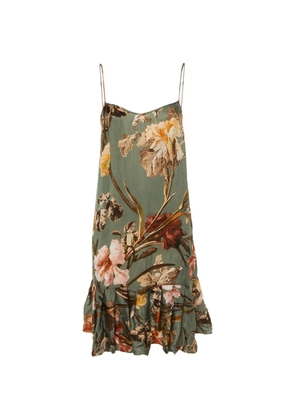 Off-White Pre-Owned floral-print mini dress - Green
