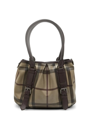 Burberry Pre-Owned Lowry Smoked Check tote bag - Neutrals