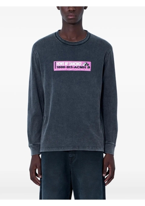 ACHM logo-patch long-sleeve T-shirt - Grey