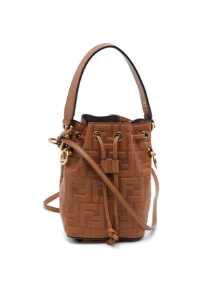 Fendi Pre-Owned mini Mon Tresor Zucca bucket bag - Brown