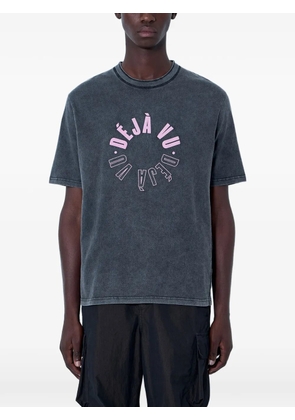ACHM graphic-print cotton T-shirt - Grey