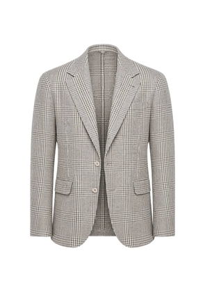 Brunello Cucinelli plaid deconstructed blazer - Neutrals