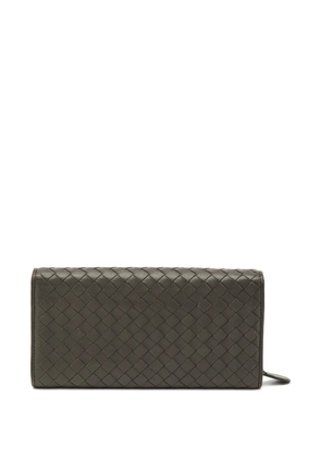 Bottega Veneta Pre-Owned Intrecciato flap wallet - Grey