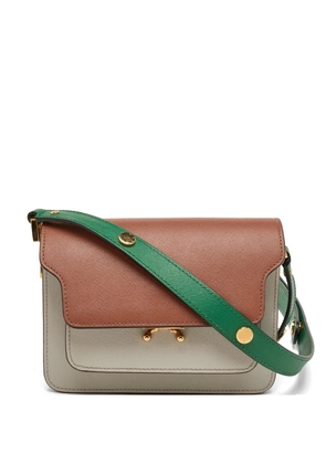 Marni Pre-Owned Trunk Saffiano leather shoulder bag - Brown