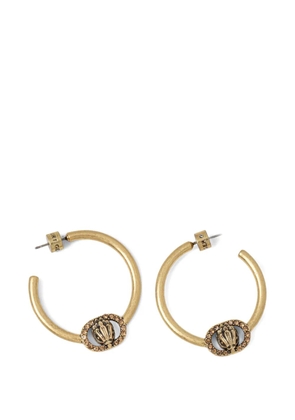 Kurt Geiger London Chelsea hoop earrings - Gold