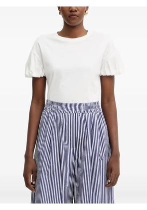 TWINSET puff-sleeve T-shirt - White