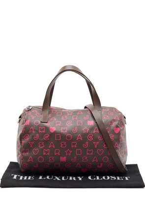 Marc Jacobs Vintage all-over print leather tote bag - Brown