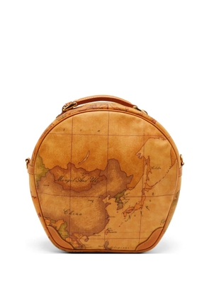 ALVIERO MARTINI 1° CLASSE Geo map print crossbody bag - Neutrals