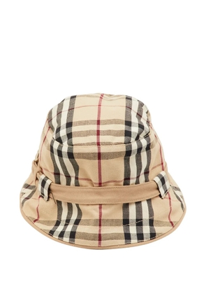 Burberry Pre-Owned check-print bucket hat - Neutrals