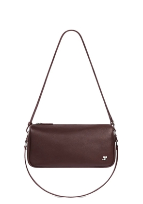 Courrèges small Three Sixty leather shoulder bag - Brown