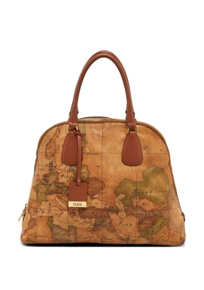 ALVIERO MARTINI 1° CLASSE Geo Classic top-handles tote bag - Brown