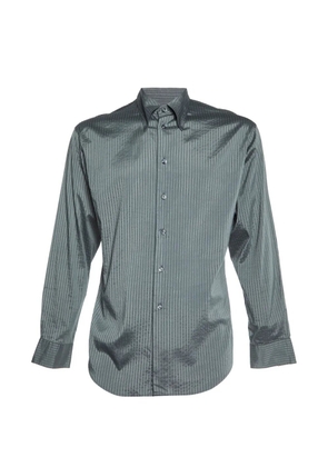 Emporio Armani Pre-Owned striped-pattern shirt - Grey