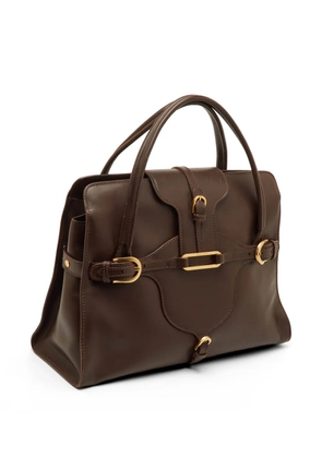 Jimmy Choo Pre-Owned Tulita leather tote bag - Brown