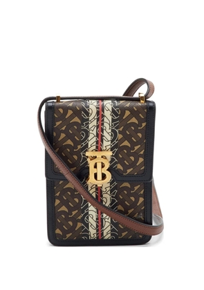 Burberry Pre-Owned logo-pattern cross body bag - Brown