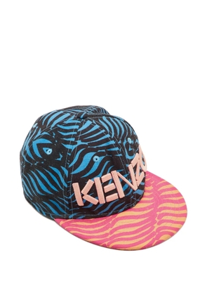 Kenzo Pre-Owned x New Era printed canvas baseball cap - Blue